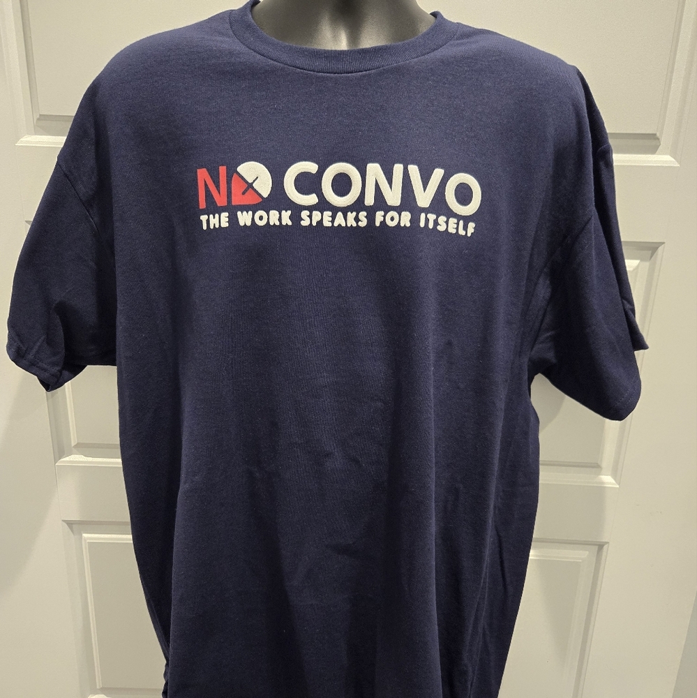 NO CONVO, XL, NAVY BLUE TSHIRT